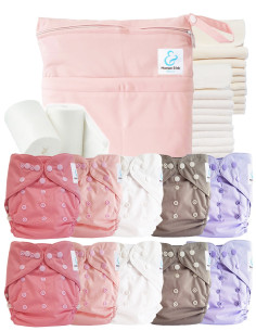 comment régler une couche lavable évolutive à la taille de bébé