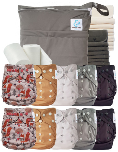 comment régler une couche lavable évolutive à la taille de bébé