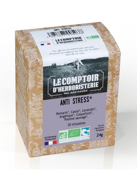 Tisane Infusettes - Anti Stress le comptoir de l'herboristerie 24g