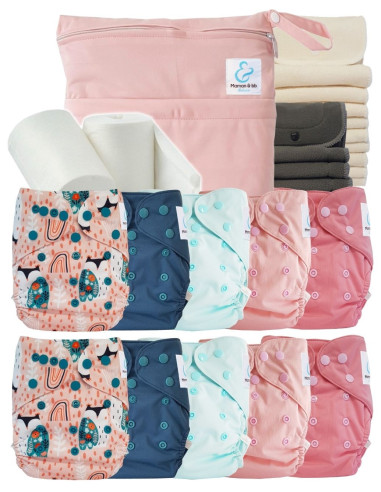 comment régler une couche lavable évolutive à la taille de bébé
