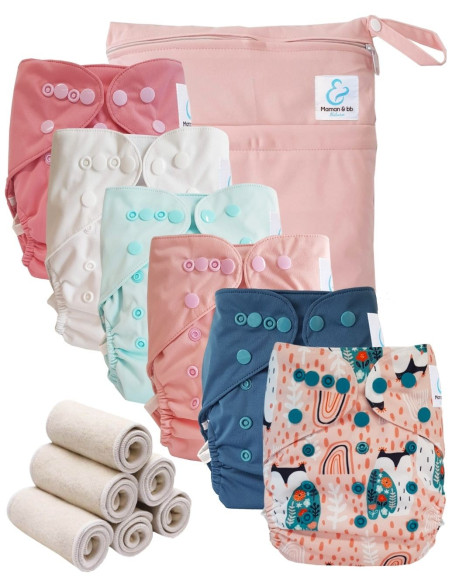 Pack Essentiel de couches lavables TE2