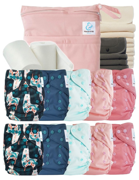 comment régler une couche lavable évolutive à la taille de bébé