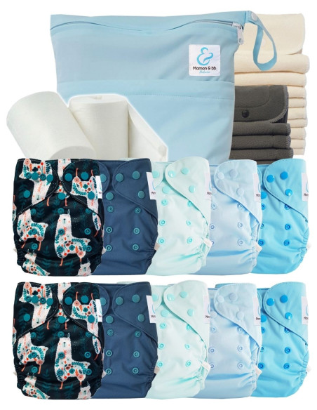 comment régler une couche lavable évolutive à la taille de bébé