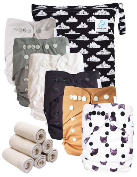 Pack Essentiel de couches lavables TE2