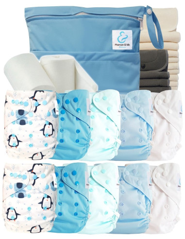 comment régler une couche lavable évolutive à la taille de bébé