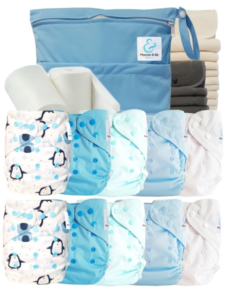 comment régler une couche lavable évolutive à la taille de bébé