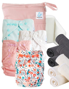Start and Go TE2 washable layer launch kit with bamboo inserts