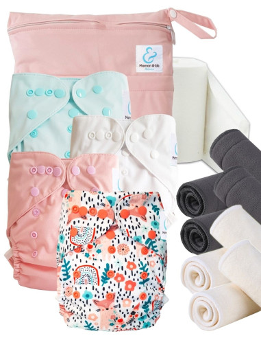Start and Go Cover diapers launch kit with bamboo inserts