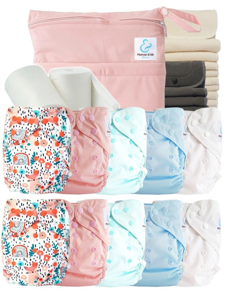 comment régler une couche lavable évolutive à la taille de bébé
