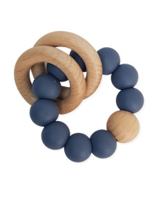 Blue teething rattle