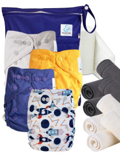 Start and Go TE2 washable layer launch kit with bamboo inserts