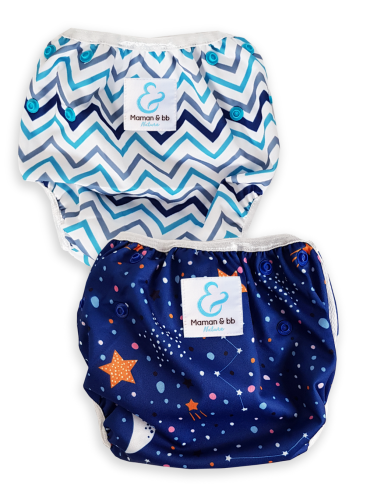 Satz von 2 windeln Bad 2/3 Jahre - Astro Chevron