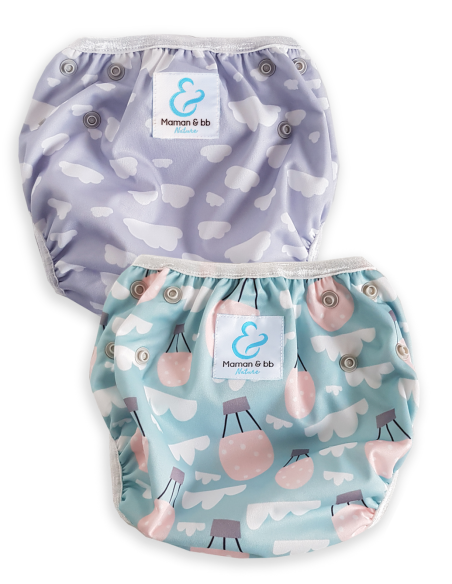 Lot de 2 couches de bain 2/3 ans - Balloon Cloudy