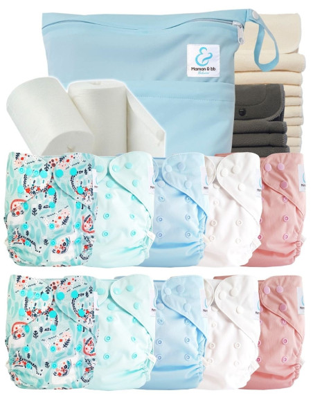 comment régler une couche lavable évolutive à la taille de bébé