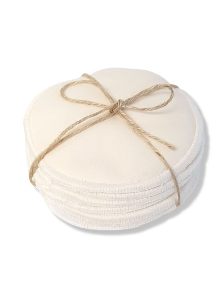Backable breastfeeding pads in bamboo