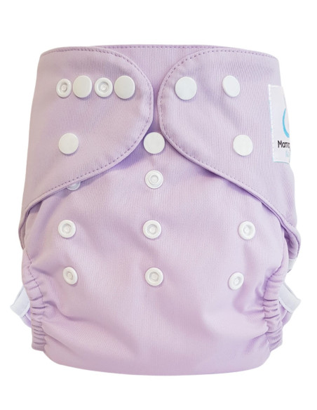 Couche lavable Te2 conçu en matériaux certifiés Oeko Tex couleurs Lilas