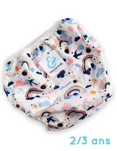 Washable and reusable swimsuit layer for baby