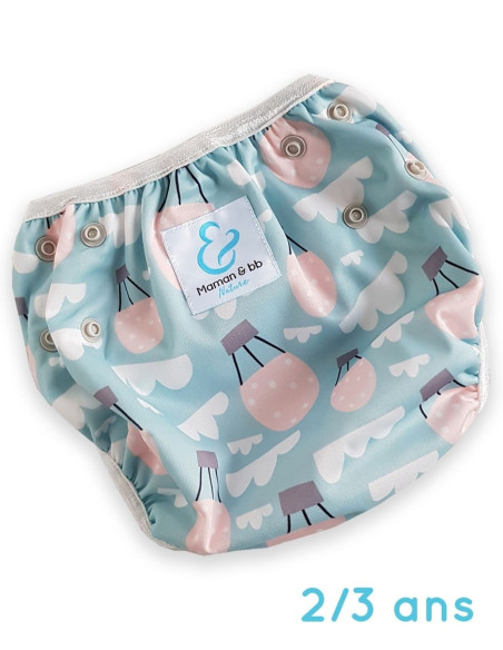 Capa de traje de baño lavable y reutilizable para bebé