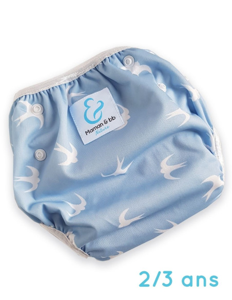 Couche maillot de bain lavable et réutilisable pour bébé