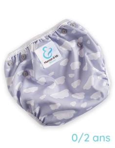 Washable and reusable swimsuit layer for baby