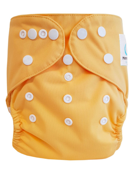 Couche lavable Te1 certifiée OEKO TEX couleur mango