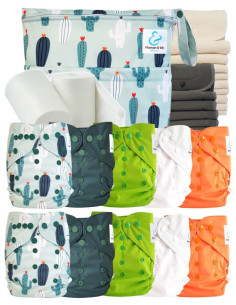 comment régler une couche lavable évolutive à la taille de bébé