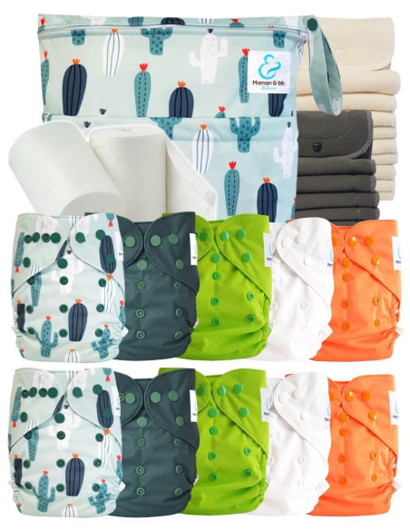 comment régler une couche lavable évolutive à la taille de bébé