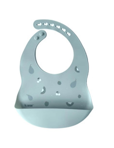 Fruit Fruit Pattern Silicone Bib - Verde Azul