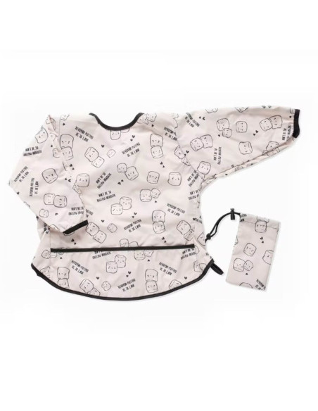 Bavoir intégral en forme de tablier - Chamallow