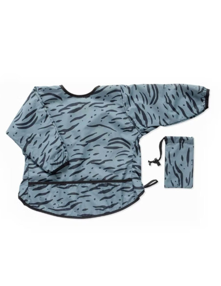 Bavoir bébé intégral tablier - Zébra