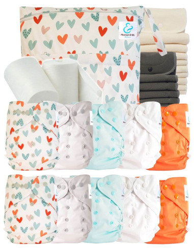 comment régler une couche lavable évolutive à la taille de bébé