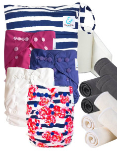 Start and Go TE2 washable layer launch kit with bamboo inserts