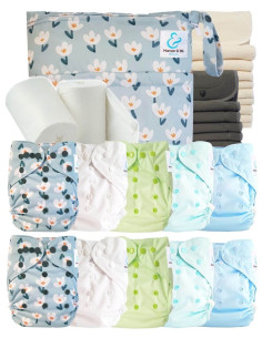 comment régler une couche lavable évolutive à la taille de bébé