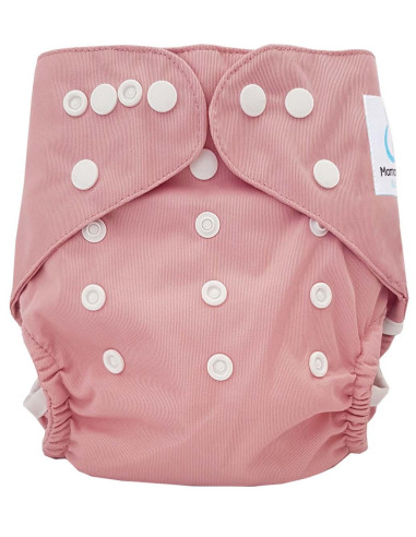 Couche lavable Te2 certifiée OEKO TEX Vieux rose