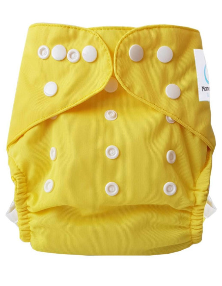 Couche lavable Te2 certifiée OEKO TEX Jaune