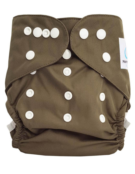 Couche lavable Te2 certifiée OEKO TEX Noir