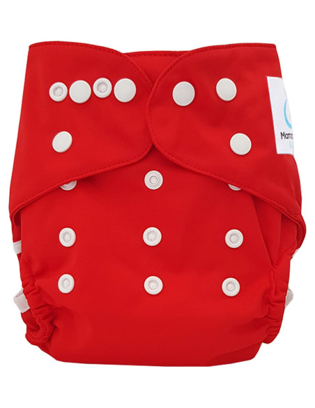 Couche lavable Te2 certifiée OEKO TEX Rouge