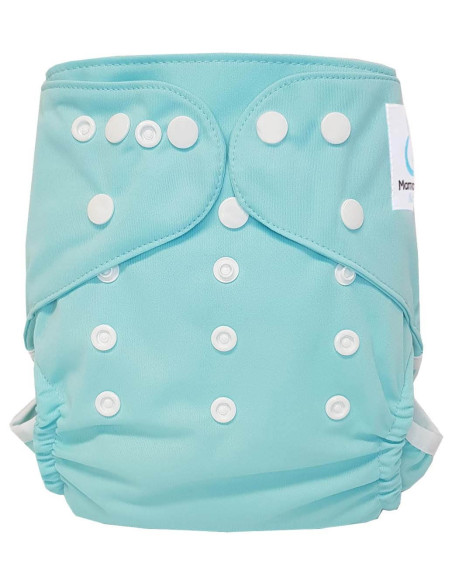 Couche lavable Te2 Mint et son insert en coton Bio conçue à partir de matériaux certifiés Oeko Tex