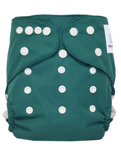 Washable Layer TE2 Forest Green and Bio Cotton Insert Designed from Oeko Tex Certified Materials