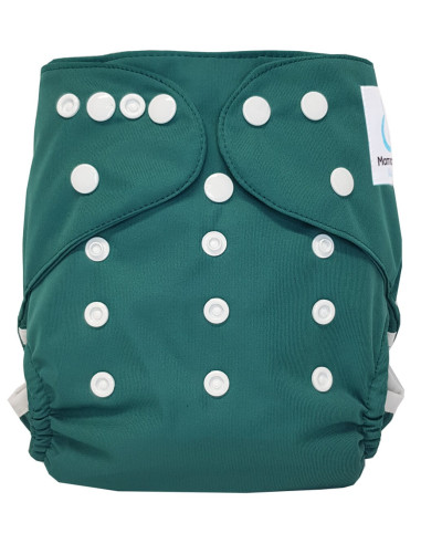 Washable Layer TE2 Forest Green and Bio Cotton Insert Designed from Oeko Tex Certified Materials