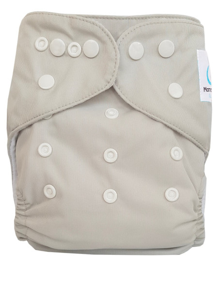 Couche lavable Te1 certifiée OEKO TEX gris