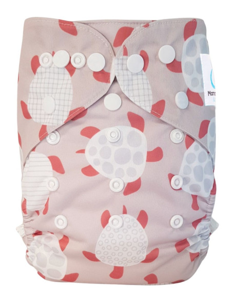 Cover Diapers All in two with evolutionary Turtle pattern system