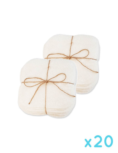 Ecological and economical washable wipes in 100% cotton cheap