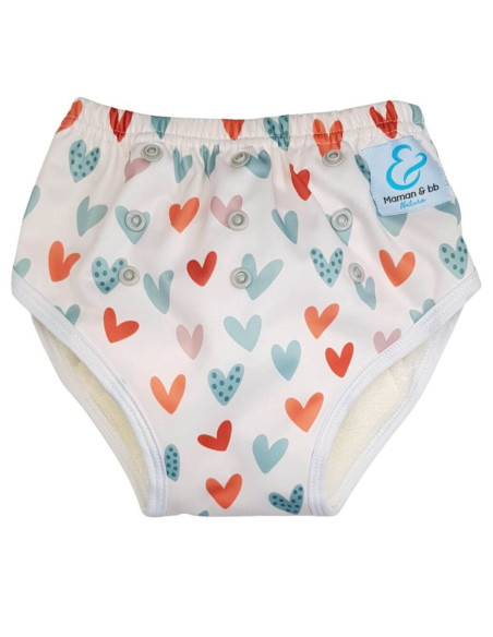 Culotte d'apprentissage à la propreté taille évolutive bambou