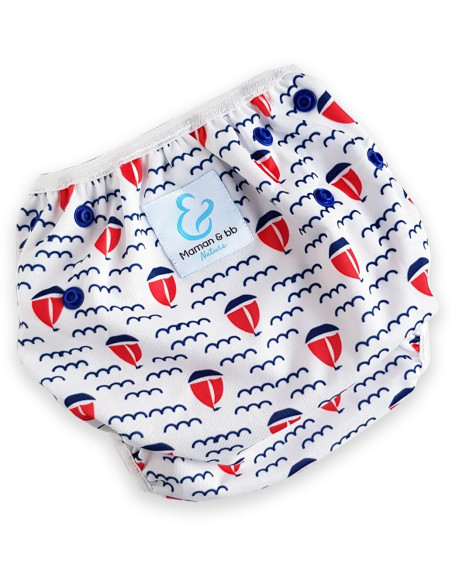 Couche maillot de bain lavable et réutilisable pour bébé