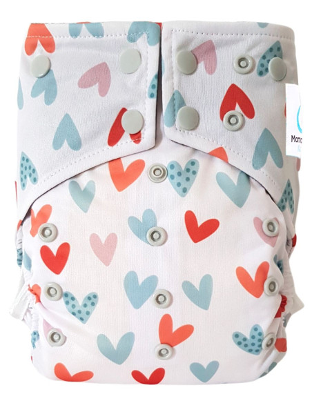 Couches lavables intégrales évolutives tout en un insert en bambou