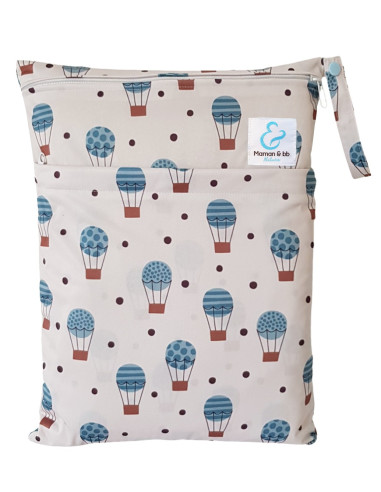 Bolsa impermeable para almacenar y transportar. pañales lavable
