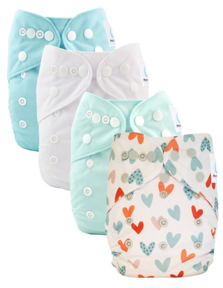 Couches lavables Te1 évolutives de la naissance à la propreté