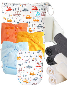 Kit de lancement couches lavables Start and Go TE2 Avec inserts en bambou