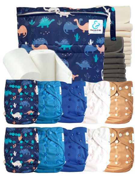 comment régler une couche lavable évolutive à la taille de bébé